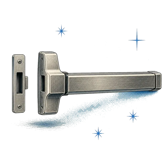 Atomic-age exit device